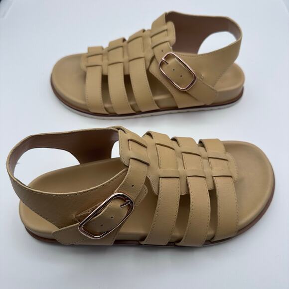 Anthropologie Daily Practice Fisherman Sandals Yellow 8.5/39 SOLD OUT Ret. $140 - Picture 3 of 5